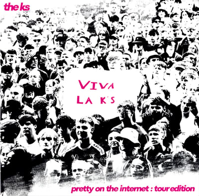 The K's - Pretty On The Internet (Lab Records, none) • LP • Berry With Black Splatter
