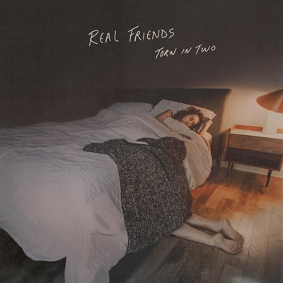 Real Friends - Torn In Two (Pure Noise Records, PNE324) • LP • Clear w/ Heavy Baby Pink, Doublemint and Baby Blue Splatter • Limited Edition