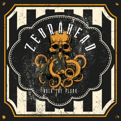 Zebrahead - Walk The Plank (Rude Records, BTC032-1) • LP • Black, White & Orange Tri-Coloured A/B Side LP