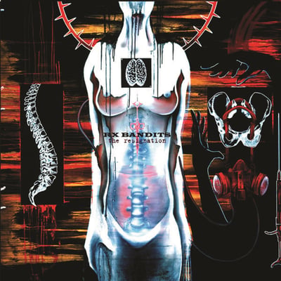 RX Bandits - The Resignation (Drive-Thru Records, DTR-035) • 2xLP • Tangerine, Baby Blue, And Bone A-side/B-side, 20th Anniversary Pressing • Reissue, Remastered