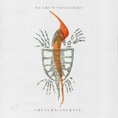 Outrun The Sunlight - The Return Of Inertia 2.0 (Dunk!Records, DNK-23163) • LP • 180g Bone and Grey Marble with Trans Orange Pulsar and Green Splatter vinyl • Limited Edition