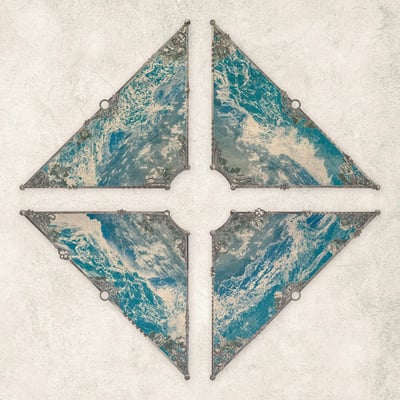 Ranges - Cardinal Winds (Dunk!Records, DNK21121) • LP • Clear [Milky Clear With Bone White Marble] With Blue Pulsar [180 g] • Limited Edition