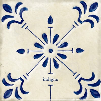 Indignu - Adeus (Dunk!Records, DNK22162) • LP • Trans Blue w/ Creamy White Center Blob • Limited Edition