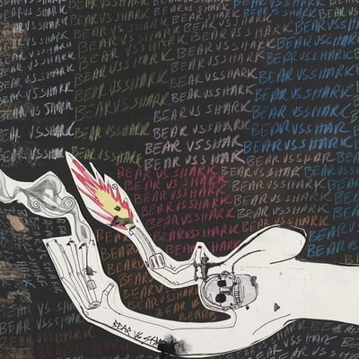 Bear vs. Shark - Right Now You're In The Best Of Hands / Terrorhawk (Equal Vision Records, evr369) • 2xLP • White Opaque / White Opaque • Reissue, Limited Edition, Remastered