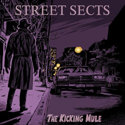 Street Sects - The Kicking Mule (Flenser Records, FR91) • LP • Grimace Purple Splatter In Milky Clear, Book • Limited Edition