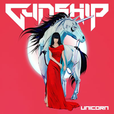 GUNSHIP - Unicorn (Horsie In The Hedge LLP, HITH0023LPG) • 2x12" • Red Transluscent w/ Black Marbling • Numbered
