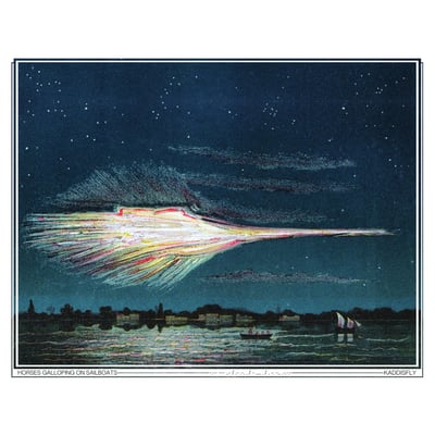 Kaddisfly - Horses Galloping On Sailboats (Intheclouds Records, ITC-033) • 12" + 10" • Clear w/ White Splatter / Ultra Clear • Deluxe Edition