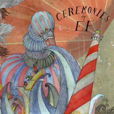 EF - Ceremonies (Kapitän Platte, Kutter 020) • 2xLP • White [Bone White] With Purple Centered Splatter, 10 Years Anniversary Edition • Limited Edition, Numbered, Reissue
