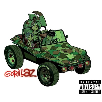 Gorillaz - पर्वत (The Mountain) (Kong, KONG001LPI) • 2xLP • Yellow