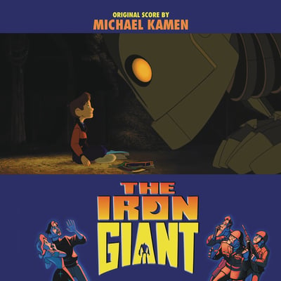 Michael Kamen - The Iron Giant (Original Score By Michael Kamen) (Mondo, MOND-035) • 2xLP • Metal Embossed