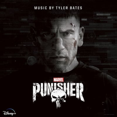 Tyler Bates - Marvel’s The Punisher Original Soundtrack (Mondo, MOND-122) • LP • White With Black Stripe