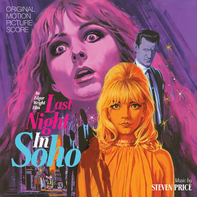 Steven Price - Last Night In Soho (Original Motion Picture Score) (Mondo, MOND-236) • 2xLP • Purple, 180 Gram / Yellow, 180 Gram