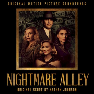 Nathan Johnson - Nightmare Alley (Original Motion Picture Soundtrack) (Mondo, MOND-267) • 2xLP • Gold [Gold Nugget] • Limited Edition