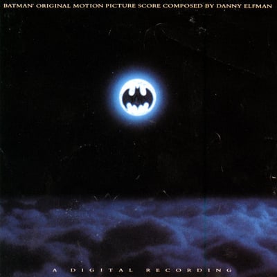 Danny Elfman - Batman (Original Motion Picture Score) (Mondo, MOND-099) • LP • Purple & White Split w/ Green Splatter [Batwing] • Limited Edition, Reissue, Remastered