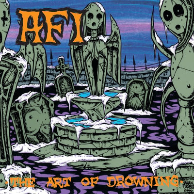 AFI - The Art Of Drowning (Nitro Records, 15835-1) • LP • Light Grey Marbled • Reissue, Remastered