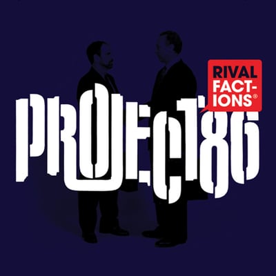 Project 86 - Rival Factions (Not On Label, TND87131) • LP • Clear w/ White, Blue, and Red Splatter • Limited Edition