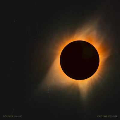 Outrun The Sunlight - A Vast Field Of Silence (Not On Label (Outrun The Sunlight Self-released), OTS-007-LP) • 2xLP • Nebula Edition (Orange & Black Merge) • Limited Edition