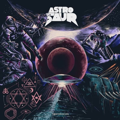 Astrosaur - Obscuroscope (Pelagic Records, PEL 127 V) • LP • Purple And Turquoise With Clear Splatter And Black Smoke • Limited Edition