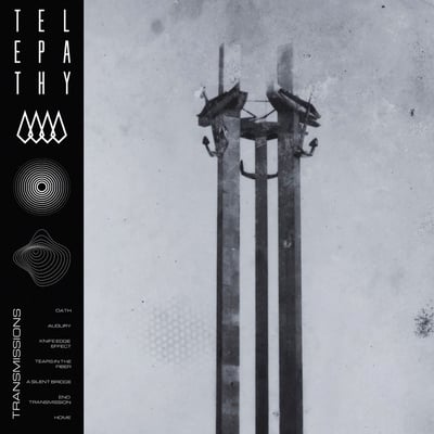 Telepathy - Transmissions (Pelagic Records, PEL 281-V) • 2xLP • Black In Ultraclear with White Splatter, Augury Edition • Limited Edition