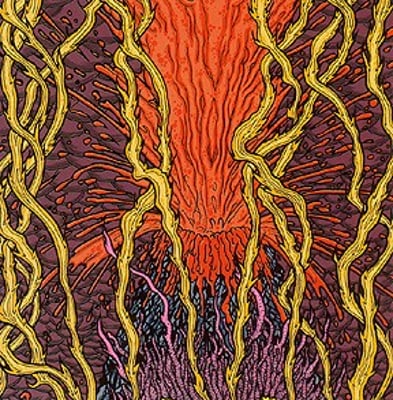 Zozobra - Harmonic Tremors (Profound Lore Records, PFL297LP) • LP • Yellow With Purple Pinwheel • Reissue, Remastered