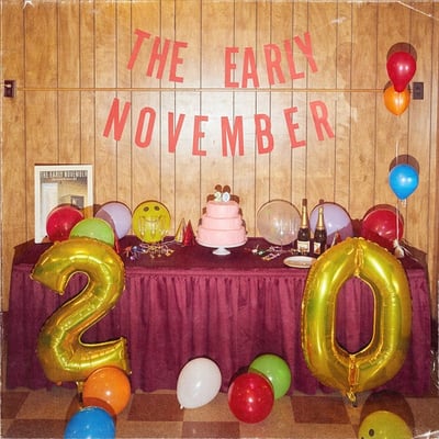The Early November - Twenty (Pure Noise Records, PNE357) • LP • White In Clear With Easter Yellow, Baby Pink & Royal Blue Splatter