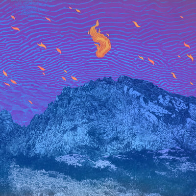 Pelican - Flickering Resonance (Run For Cover Records, RFC283) • 2xLP • Orange / Orange • Etched, Limited Edition