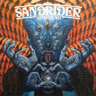 Sandrider - Godhead (Satanik Royalty Records, SRR008) • LP • Black/Orange Marble • Repress