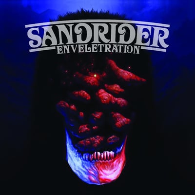 Sandrider - Enveletration (Satanik Royalty Records, SRR012) • LP • White & Blue Handpour