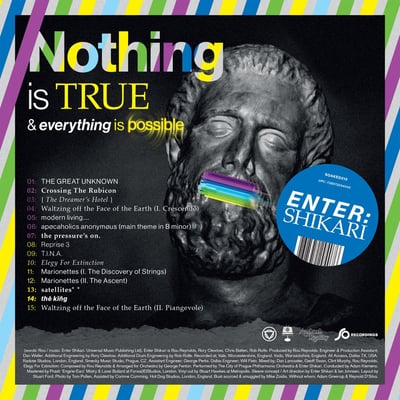 Enter Shikari - Nothing Is True & Everything Is Possible (So Recordings, SOAKLP215) • LP • Clear With White & Blue Splatter • Limited Edition