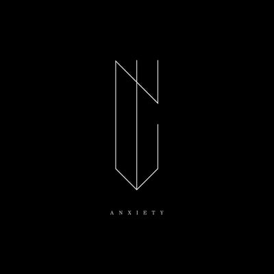 NYVES - Anxiety (Spartan Records, SPAR025-1) • LP • Clear w/ Black Stripe w/ White and Silver Splatter