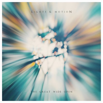Lights & Motion - The Great Wide Open (Spartan Records, SPAR073) • LP • Aqua Blue / Milky Clear Swirll With Yellow Splatter • Limited Edition