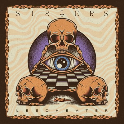 Sisters - Leecheater (Spartan Records, SPAR106) • LP • Violet / Black Quintuple Stripe [Parasite] • Limited Edition