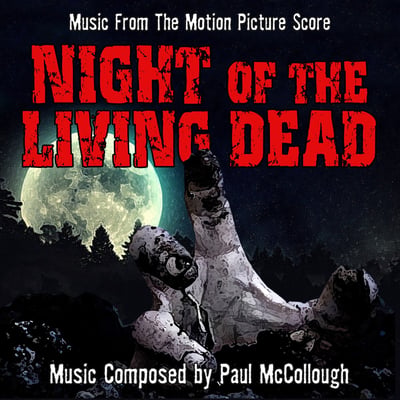 Paul McCollough - Night Of The Living Dead (Original 1990 Motion Picture Soundtrack) (Strange Disc Records, SD-008LP) • 2xLP • Clear w/ Black Smoke • Limited Edition
