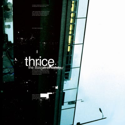 Thrice - The Illusion Of Safety (Sub City Records, HR6666-1) • LP • Coke Bottle Clear Butterfly w/ White Wings & Black Splatter • Limited Edition, Numbered, Reissue