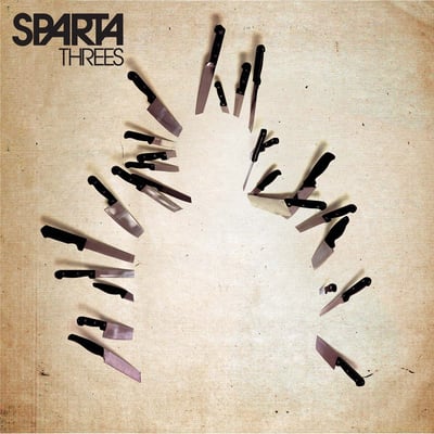 Sparta - Threes (Suburban Home Records, SH 060-1) • 2xLP • Black w/ Peach Splatter