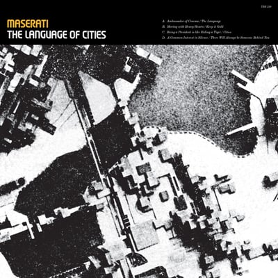 Maserati - The Language Of Cities (Temporary Residence Limited, TRR 350) • 2xLP • Clear [Crystal Clear] With Red High-Melt / Clear [Crystal Clear] With Yellow High-Melt • Reissue, Remastered