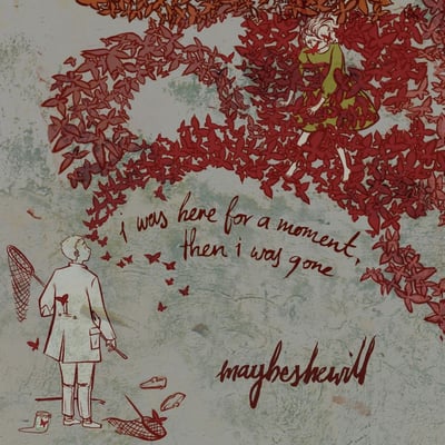 Maybeshewill - I Was Here For A Moment, Then I Was Gone (10th Anniversary) (The Robot Needs Home Collective, TRNHC004B) • LP • Red/Green vortex • Reissue, Remastered