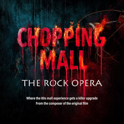 Chuck Cirino - Chopping Mall (Original Motion Picture Soundtrack) (Waxwork Records, WW005) • LP • Neon Pink And Coke Bottle Split w/ Blood Splatter, 180 Gram • Reissue