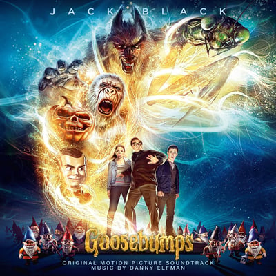 Danny Elfman - Goosebumps (Original Motion Picture Soundtrack) (Waxwork Records, WW018) • 2xLP • Teal Smoke / Pink Splatter
