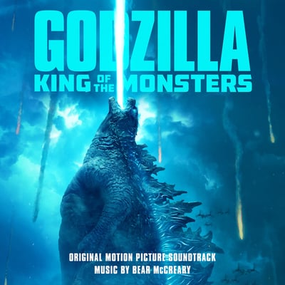 Bear McCreary - Godzilla: King Of The Monsters (Original Motion Picture Soundtrack) (Waxwork Records, WW069) • 3xLP • Gold and Yellow Swirl [King Ghidorah] / Orange Swirl [Rodan; Oxblood and Fire] / Cyan and Baby Blue Swirl [Mothra] • Deluxe Edition, Limited Edition