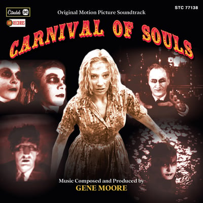 Gene Moore - Carnival Of Souls (Original Motion Picture Soundtrack) (Waxwork Records, WW134) • LP • Blue & Aqua Pinwheel [Carnival Ghoul] • Special Edition