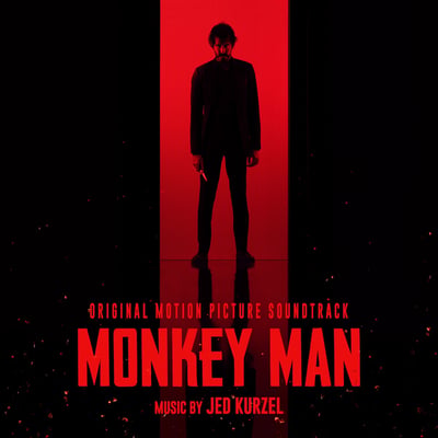 Jed Kurzel - Monkey Man: Original Motion Picture Soundtrack (Waxwork Records, WW212) • 2xLP • Blood Red, Black, & Gold Swirled Vinyl • Deluxe Edition