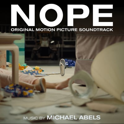 Michael Abels - Nope (Original Motion Picture Soundtrack) (Waxwork Records, WW161) • 2xLP • Blue & White Smash W/ Red, Yellow & Green Splatter [Cloud And Pennant Banner], 180 Gram