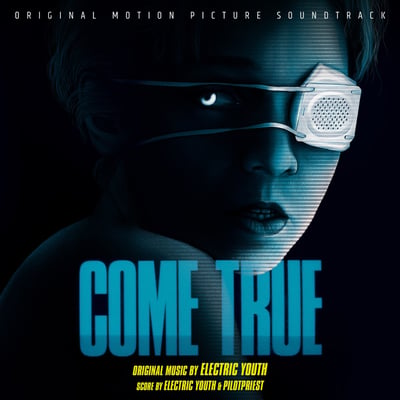 Electric Youth & Pilotpriest - Come True (Original Motion Picture Soundtrack) (Waxwork Records, WW124) • LP • Cyan Blue with Red & Yellow Splatter