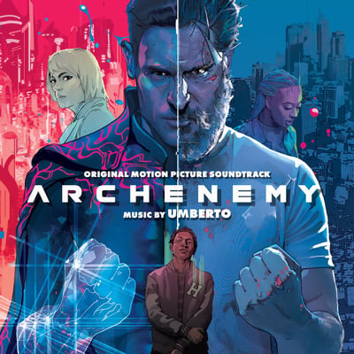 Umberto - Archenemy (Music From The Motion Picture) (Waxwork Records, WW125) • LP • Blue And Pink Swirl [Cosmic] ,180 Gram