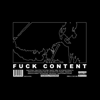 Greg Puciato - Fuck Content (Federal Prisoner, FP011.5) • 2xLP • Clear • Numbered, Repress, Special Edition