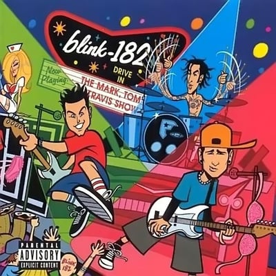 Blink-182 - The Mark, Tom And Travis Show (The Enema Strikes Back!) (Geffen Records, B0014946-01) • 2xLP • Blue Opaque / Green Opaque • Limited Edition, Reissue