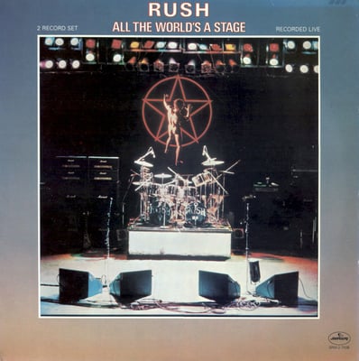 Rush - All the World’s a Stage (Mercury Records, SRM‐2‐7508) • 2xLP