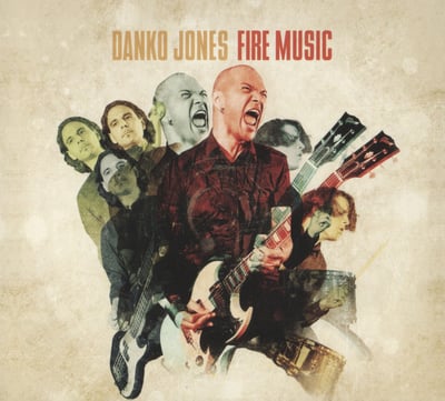 Danko Jones - Fire Music (New Damage Records) • LP • 1st press • Transparent Green
