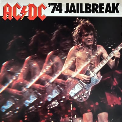 AC/DC - '74 Jailbreak (Atlantic, 80178-1-Y) • LP • Allied Pressing • G+/NM • US